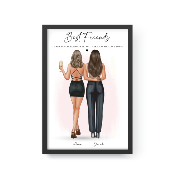 Personalised Best Friend Gift, Best Friend Prints