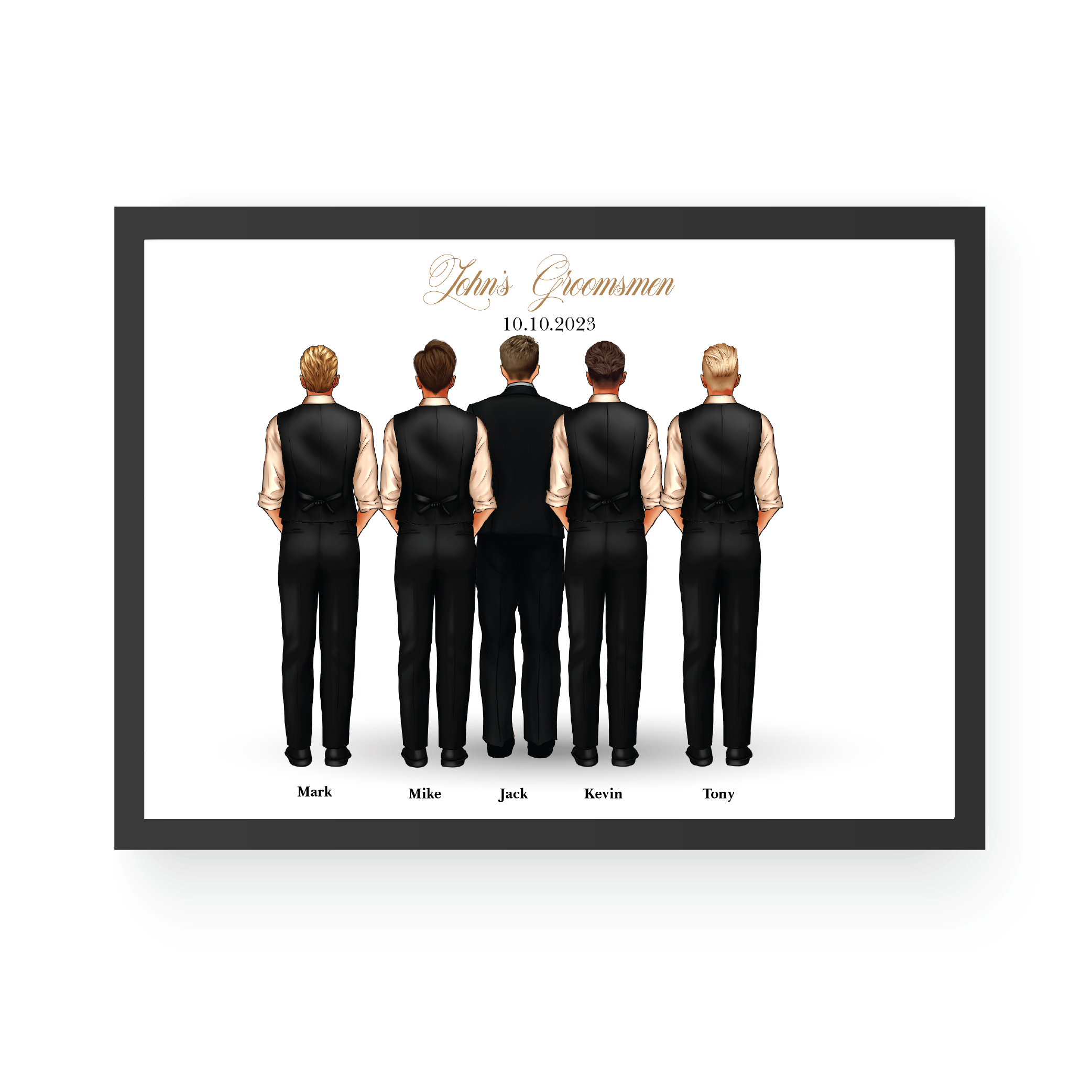 Customized Groom Tribe Portrait