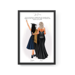 Graduate Girl Daughter with Mom