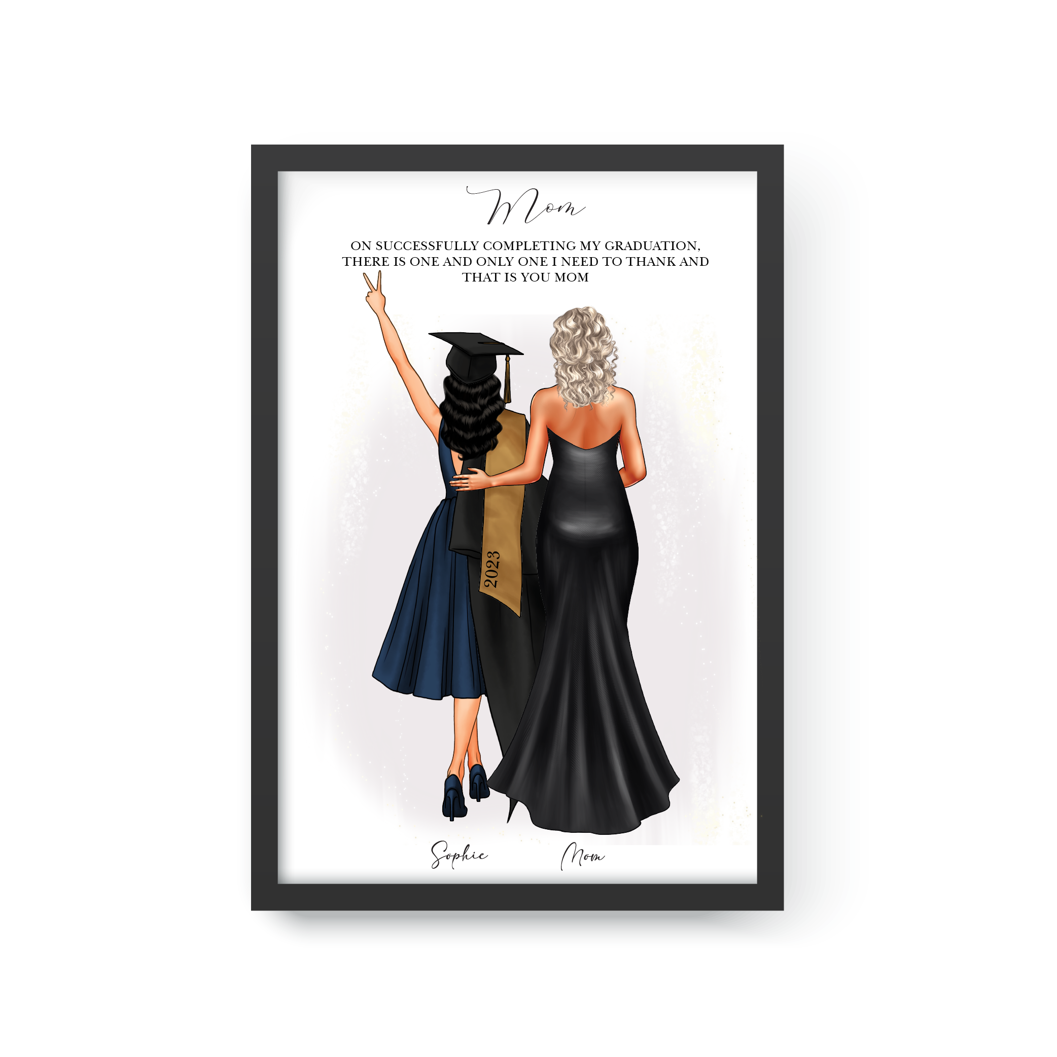 Graduate Girl Daughter with Mom Graduate Girl Daughter with Mom