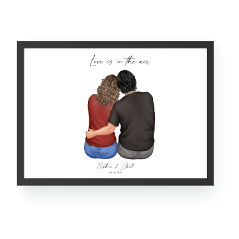 Personalized Couple Portrait, New Family Portrait, Anniversary Gift