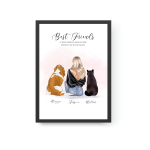 Personalized Pet and Owner Portrait