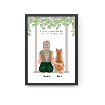 Lady and Dog Portrait