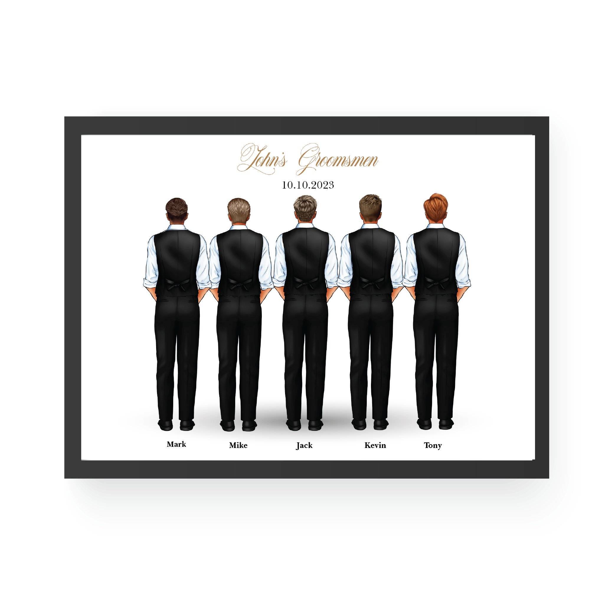 Customized Groom Tribe Portrait
