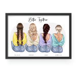 Personalised Best Friend Portrait
