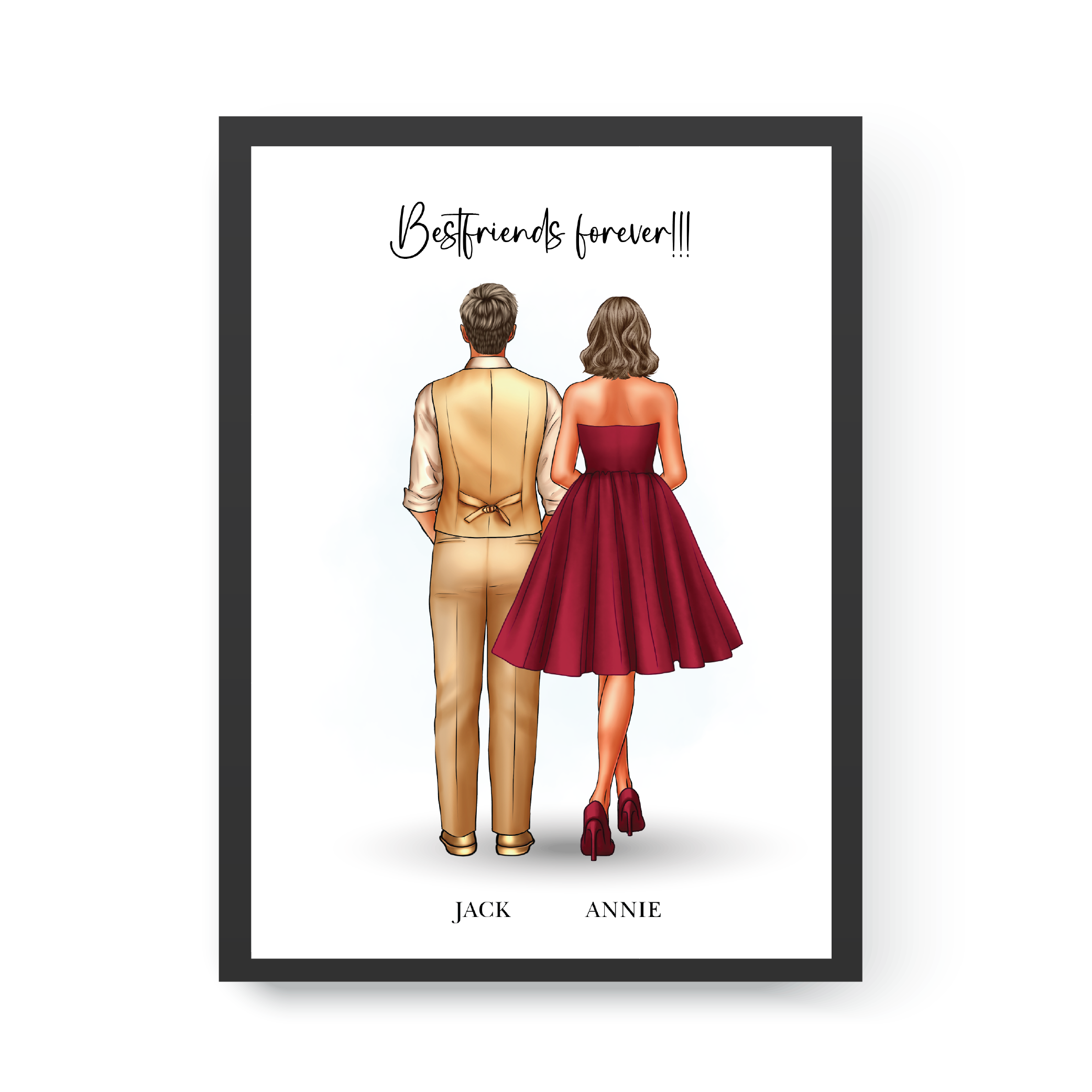 Personalized Gift for Groom, Custom Friend Print