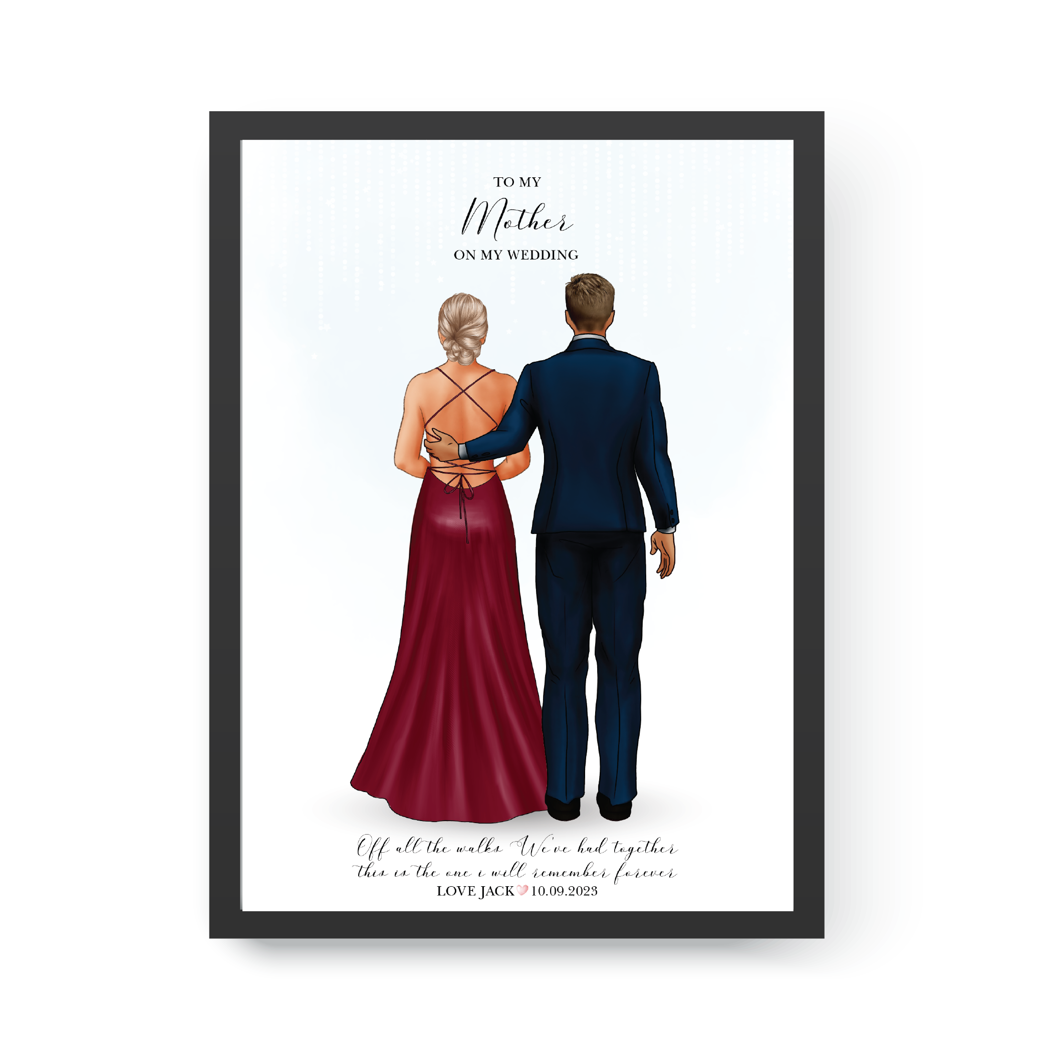 Personalized Gift for Groom's Mother